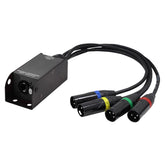 LEDJ EtherCON to DMX Multicore Adaptor 3-Pin Male XLR Tails