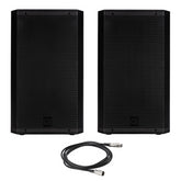 RCF ART912-A 12" Active 2-Way Speaker 2100W + ART912-AX 12" Bluetooth 2100W Speaker Bundle