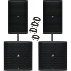 2x Mackie Thump215 & Thump 115S Subwoofer 5600W Active PA System 2x Mackie Thump215 & Thump 115S Subwoofer 5600W Active PA System