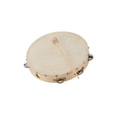 Tambourin Soundsation 6" en érable avec peau naturelle + percussions Jingles