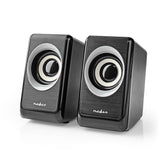 Nedis PC speaker 2.0 18W 3.5mm Jack Computer Speakers Pair USB Powered