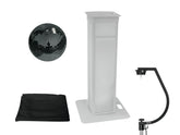 EUROLITE Set Spiegelkugel 30cm schwarz mit Bühnenständer variabel + Abdeckung schwarz