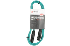 Chord 1.5m Professional High Quality Balanced 3Pin XLR Cable (Green)