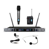 ZZIP TXZZ424 Channel 38 Twin UHF Wireless mic system complete with 1 handheld mic and 1 bodypack transmitter 606 - 630 mhz