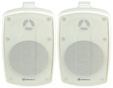 Adastra BH4 Lautsprecher für den Außenbereich, Paar, Weiß, 10,2 cm, 60 W, 8 Ohm, Hintergrund-Soundsystem, IP44