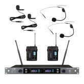 ZZIP TXZZ422 Channel 38 Twin UHF Wireless mic system complete with 2 bodypack transmitters 606 - 630 mhz