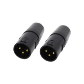 2x LEDJ DMX Termination Plug 3-Pin DMX Terminator 120ohm XLR 3P Disco Lighting