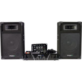 Ibiza Sound DJ300 480W Disco Sound Set PA System Speaker inc Mixer, Amplifier and microphone 480W Disco Sound Set PA System Speaker inc Mixer, Amplifier and microphone