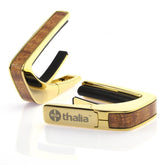 Thalia Gold Finish Capo With Sapele Inlay