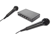 HQ Power Basic Kit de karaoké pour fête avec 2 x microphone TV Home