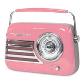 Madison FREESOUND-VR40P Pink Portable Vintage Radio Bluetooth FM