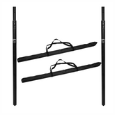 2x Omnitronic BPS-4LCK Adjustable Speaker Pole Air Suspension 1m to 2m