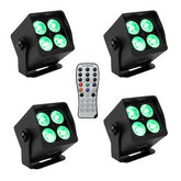 4x EUROLITE AKKU Mini IP UP-4 QCL Spot MK2 RGBW IP65 Outdoor LED Spotlight *BENT BRACKET*