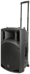 QTX 15" Portable Sound System with UHF, USB/SD/FM and Bluetooth QTX 15" Portable Sound System with UHF, USB/SD/FM and Bluetooth
