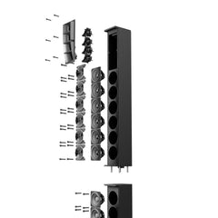 2x LD Systems MAUI 44 G2 Cardioid Column Loudspeaker