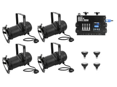 EUROLITE Set 4x PAR-30 Spot sw dim2warm + EDX-4 DMX RDM LED Dimmer pack EUROLITE Set 4x PAR-30 Spot sw dim2warm + EDX-4 DMX RDM LED Dimmer pack
