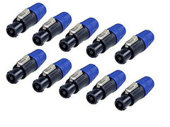 10x Neutrik Speakon NL4FX Plugs 10x Neutrik Speakon NL4FX Plugs