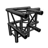 Global Truss F34 PL Stage Noir 3 voies, coin à 90 degrés (4126-30PL-B)
