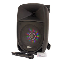 Party Light & Sound 8" 300W Portable Sound System inc. Mic and Remote Party Light & Sound 8" 300W Portable Sound System inc. Mic and Remote