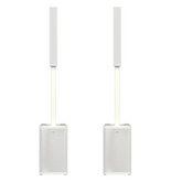 2x RCF Evox J9W White Active Column Speaker