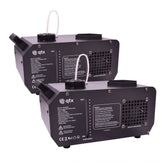 2x QTX Flare Machine à brouillard de fumée verticale RGB CO2 Jet Type effet avec télécommande