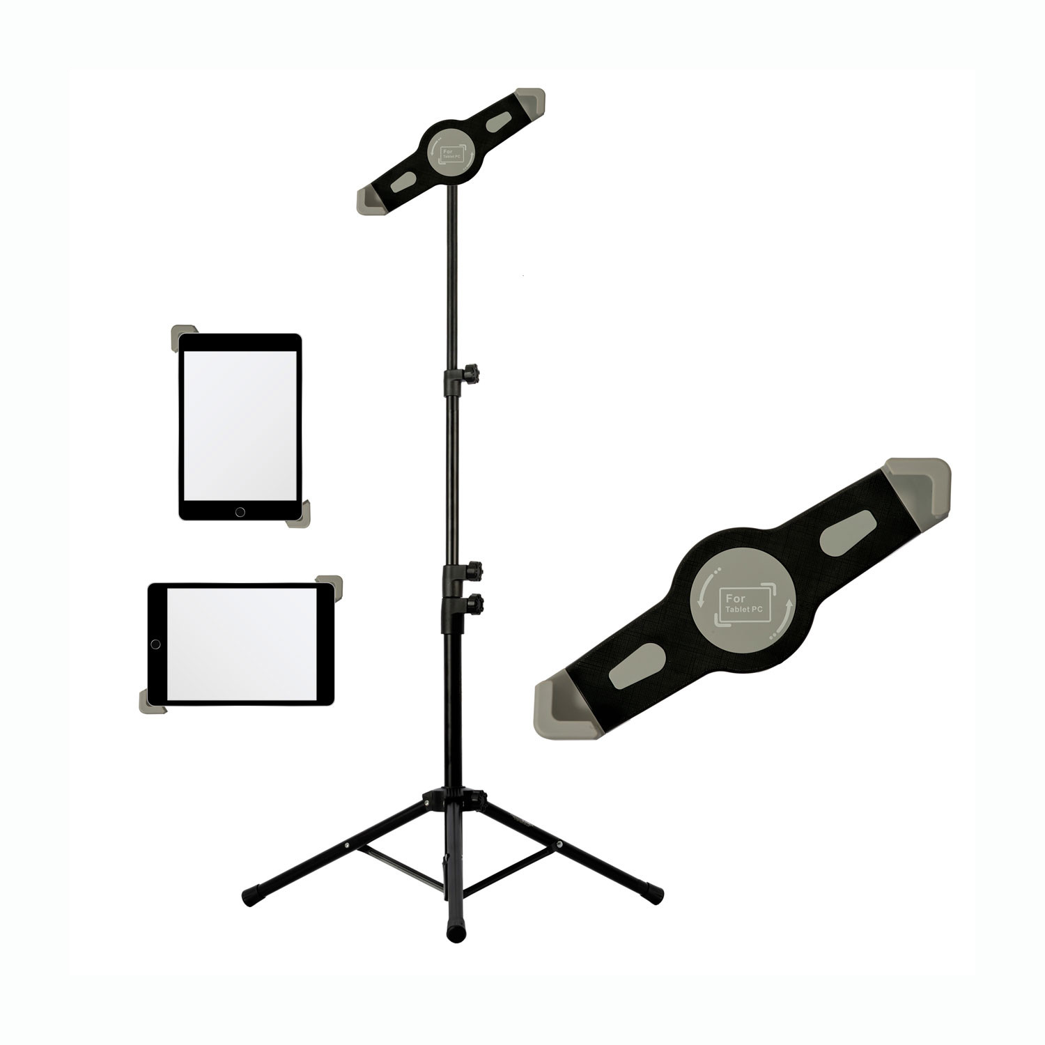 SMM10 Telescopic Tripod Stand for Tablet PC Height Adjustable inc