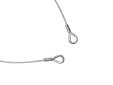 Corde en acier Eurolite 1000X4Mm argent avec dé à coudre