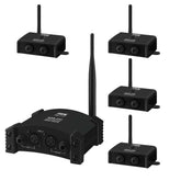 Système sans fil Stageline pour haut-parleurs actifs, transmission audio sans fil, ensemble récepteur 4 voies