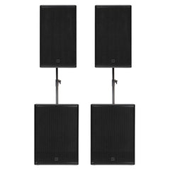 2x RCF NX945A 15" 2100W Lautsprecher mit 2x SUB 8003-AS MK3 18" Subwoofer 2200W inkl. Stangen 2x RCF NX945A 15" 2100W Lautsprecher mit 2x SUB 8003-AS MK3 18" Subwoofer 2200W inkl. Stangen