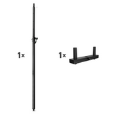 LD Systems DAVE 10 G4X DUAL STAND Poteau d'enceinte avec fourche de montage pour DAVE 10 G4X