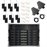 Intimidation Sonic Duo UHF Headset 12 Way Beltpack Wireless System "Racked n Ready"