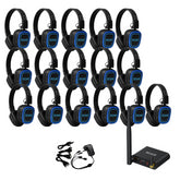 Roar 16 Way Silent Disco System Premium Headphone USB-C Charging Bluetooth Battery
