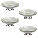 4x Photoluxe DWE 120V 650W PAR36 Lamp Bulb Blinder Warm White Halogen