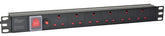 Adastra 1U Rackmount 6-Gang UK Power Distribution Unit + Breaker + 1.8m Lead