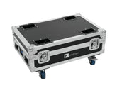 Roadinger Flightcase 4X Akku Bar-6 Glow Qcl Flex Quickdmx With Charging Function