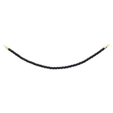Corde de barrière dorée eLumen8, torsadée noire