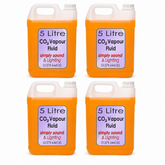 4x Thor 5L Vapour CO2 Effect Fluid Orange for Vertical Fog Smoke Machine