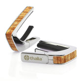 Thalia Chrome Finish Capo With Aaa Hawaiian Koa Inlay