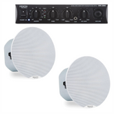 Denon White Ceiling Speaker PA System for Background Music