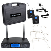 Récepteur JB Systems HF-TWIN avec 2x micro casque et 2x micro ceinture/cravate