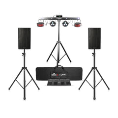 Chauvet Gigbar 2.0 + 2x B-Hype 10 Speakers and Stands