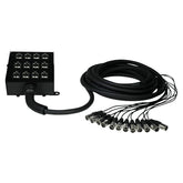 W Audio 12-Wege-XLR-Multicore-Stage-Box (10 m)