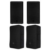 2x RCF ART 932A Active Speaker System 4200W Bundle inc Covers