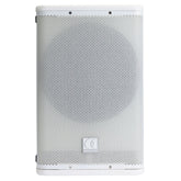 Audiophony iLINEsub12Aw Verstärkter 12-Zoll-Subwoofer 700 W + 700 W mit integriertem DSP – Weiß