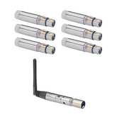1X Stagg SLI-STICK24 Wireless DMX Stick Transmitter / 6X Receiver 2.4GHz XLR Package