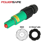 eLumen8 Powersafe 500A Line Drain 120mm2 Earth Green