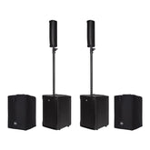 2x RCF EVOX J8 Active 2Way Portable Array System inkl. Abdeckungen