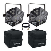 2x Jb Systems ALIEN 5 in 1 Effect Light With Carry Bags and Cable
