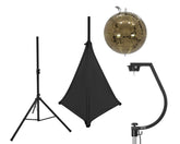 Eurolite Set Mirror Ball 30Cm Gold With Stand And Tripod Cover Black
