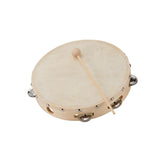 Soundsation 8" Maple Tambourine Natural Skin Head + Jingles Percussion